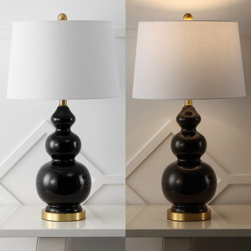 Bowen 27.5" Ceramic LED Table Lamp - JONATHAN Y